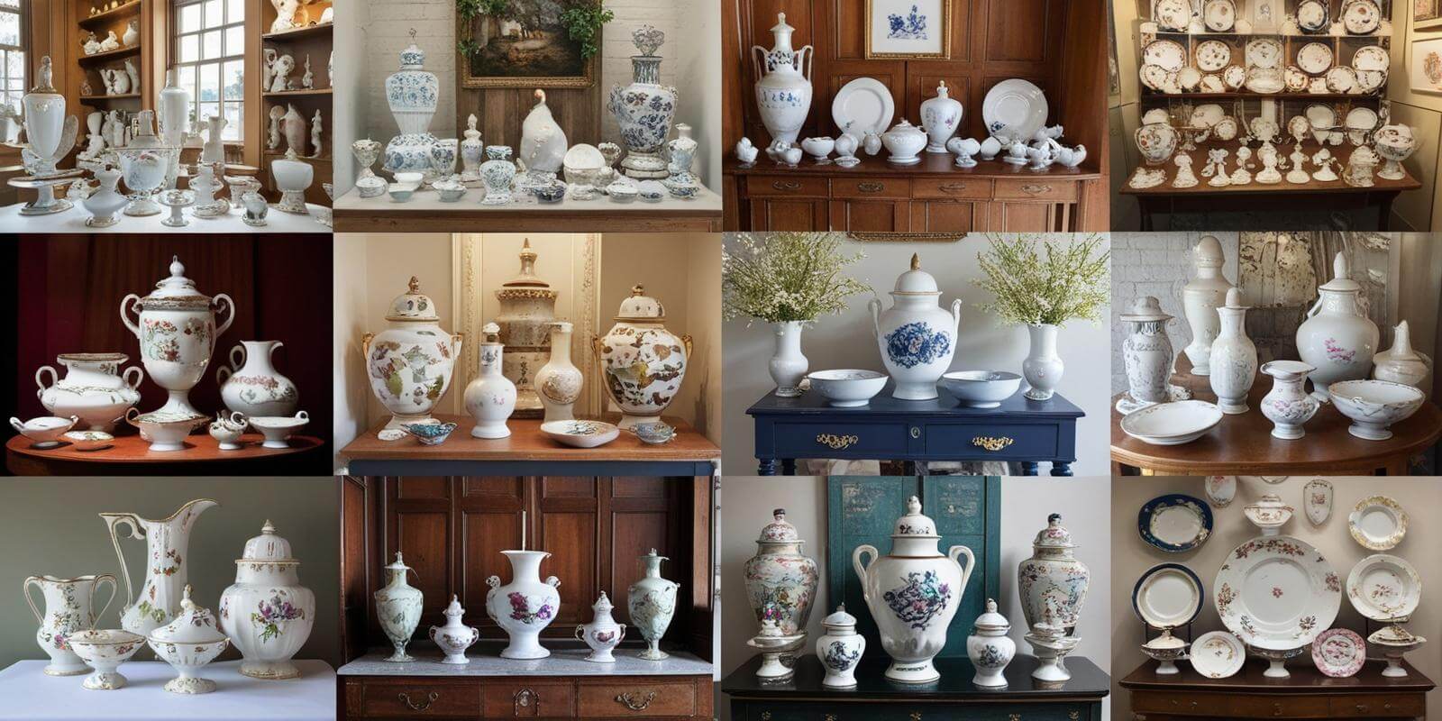 porcelanowa dekoracja