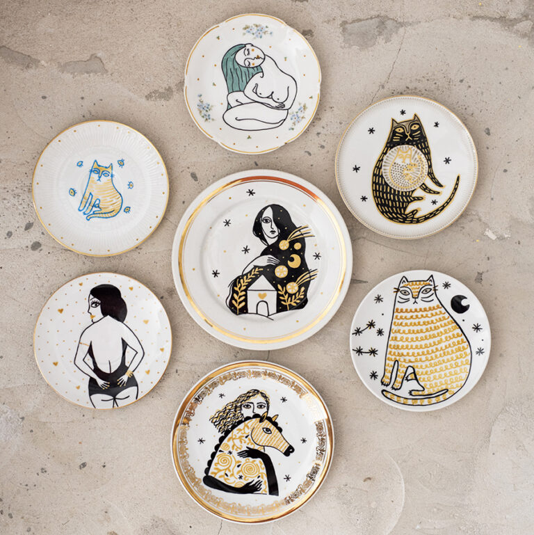 porcelanowa dekoracja