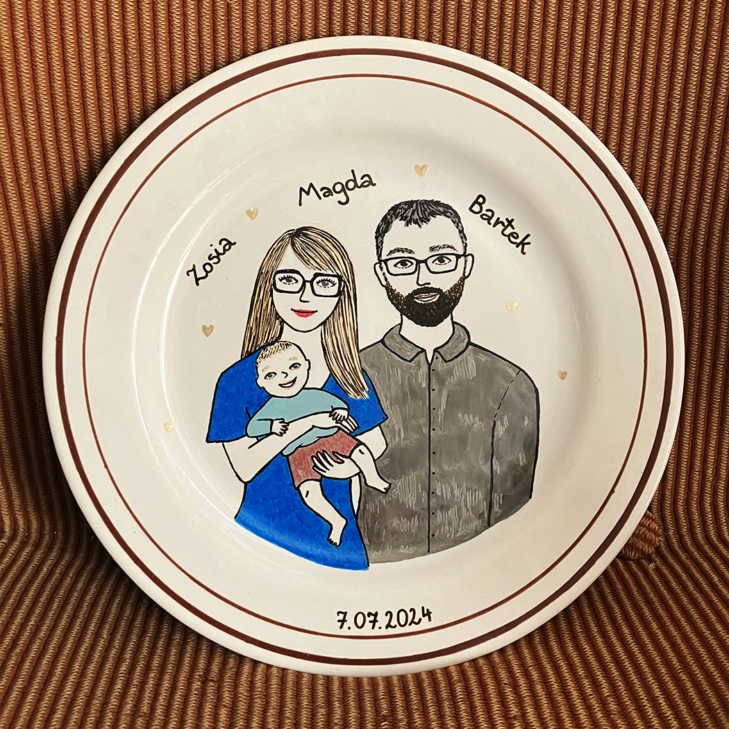 portrety na talerzu