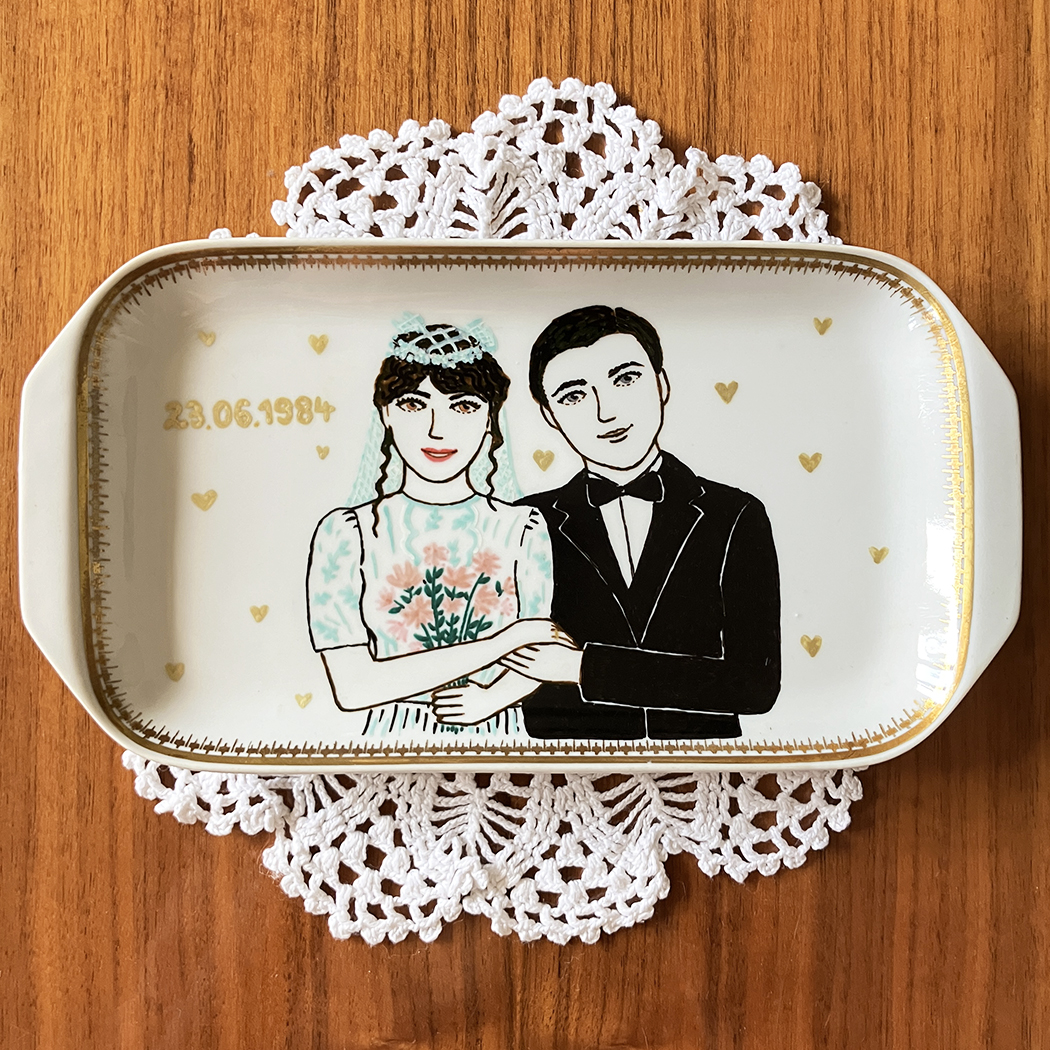 półmisek z portretem