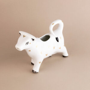 wazon krowa mlecznik ręcznie malowany