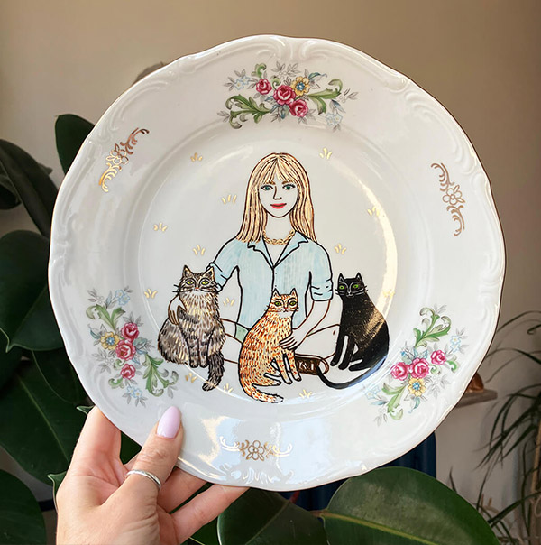 ręcznie malowana porcelana