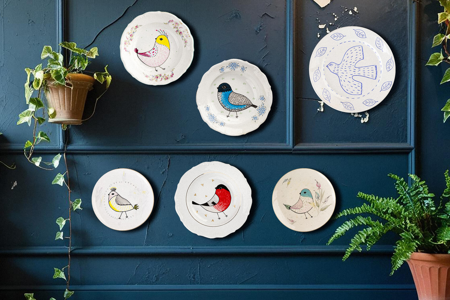 ręcznie malowana porcelana