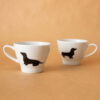 Filiżanka porcelanowa do espresso z jamnikiami