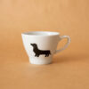 Filiżanka porcelanowa do espresso z jamnikiami