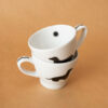 Filiżanka porcelanowa do espresso z jamnikiami