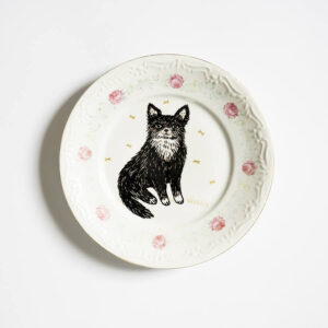 talerz na ścianę piesek