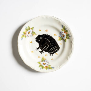 talerz na ścianę płaz ropucha