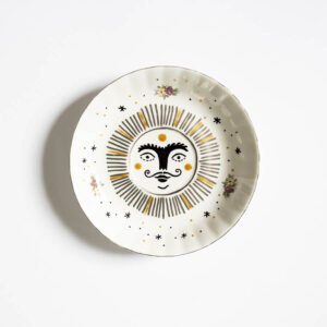 talerz na ścianę słoneczko