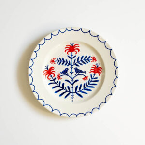 talerz na ścianę lilie