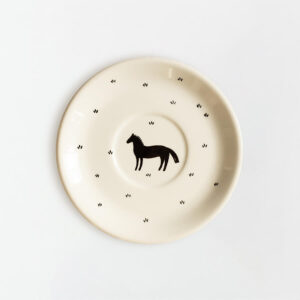 talerz na ścianę - konik