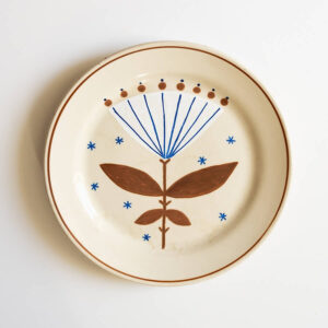 talerz na ścianę - kwiatek