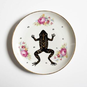 talerz na ścianę żaba