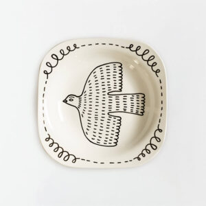 talerz na ścianę Ptak w locie